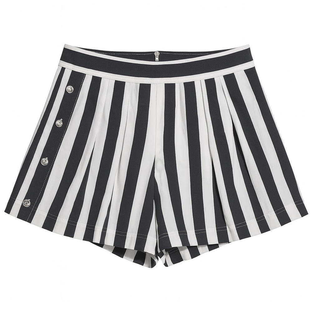 Tanya Taylor shorts high waisted button side mini length